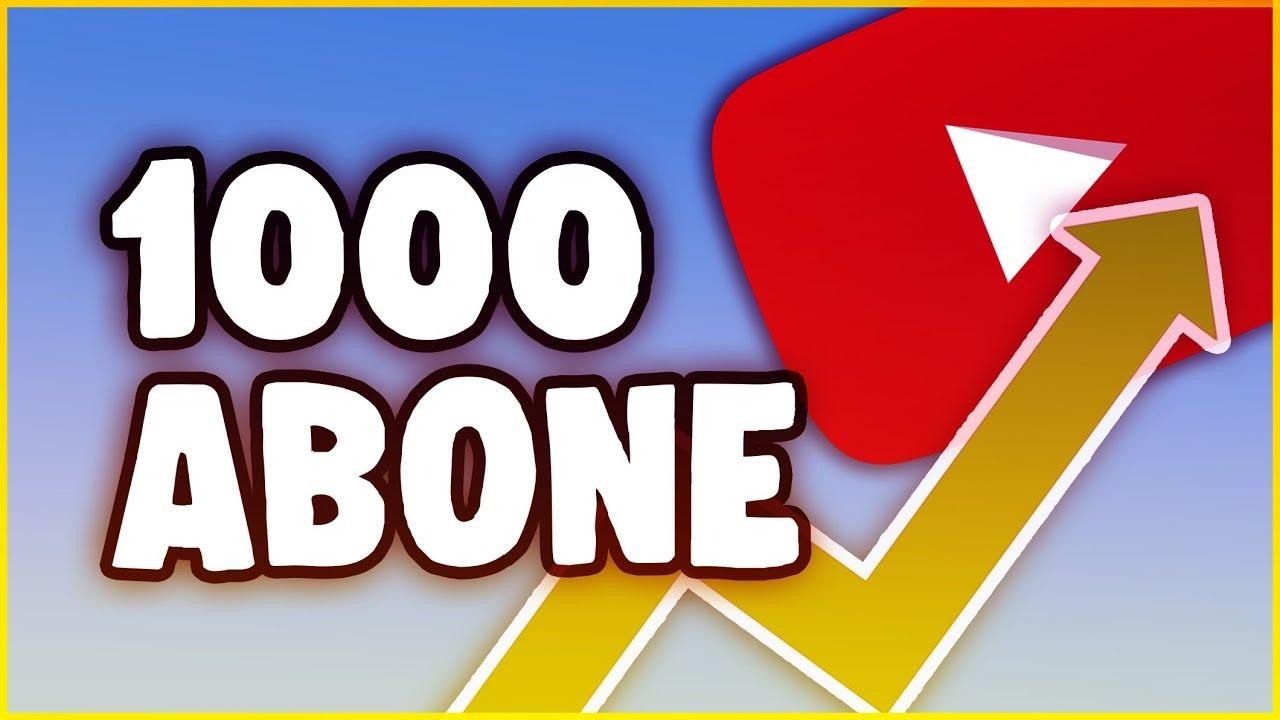 youtube 1000 abone nasıl olunur